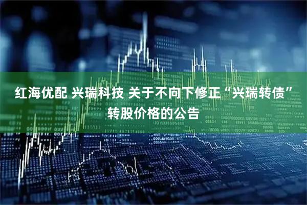 红海优配 兴瑞科技 关于不向下修正“兴瑞转债”转股价格的公告