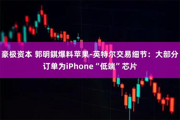 豪极资本 郭明錤爆料苹果-英特尔交易细节：大部分订单为iPhone“低端”芯片